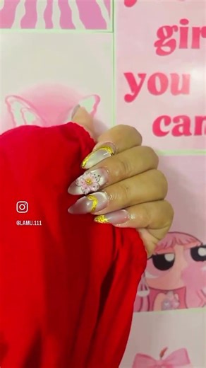 # transaction alert ‼️ nails done 💅 # instagram nails by lamu ✨