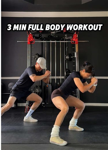 3-minute full body workout. Just press play and move with us @Be Simple weaty, and perfect for burning fat while sculpting full body #homeworkout #workoutathome #gluteworkout #legday #lowerbodyworkout