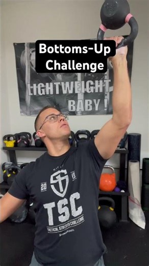 Try this Bottoms Up Kettlebell Challenge!