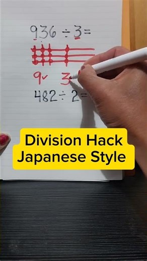 Division Hack Japanese Style. Math Trick #youtubeshorts #maths #mathtips #hacks #mathtricks #math