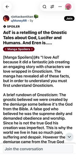 #targetedaudience #iqmaxx #gnosticism #attackontitanseason4 #yaldabaoth