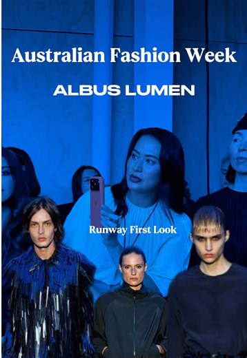 @HEEN trying to stay professional while watching the @AlbusLumen show because the collection was just that good 👀✨