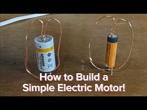 How to Build a Simple Electric Motor!