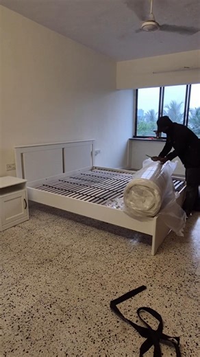 SONGESAND bed frame with 4 storage boxes Ikea