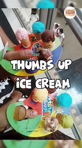 THUMBS UP ICE CREAM Thumbs Up Ice Cream was a well-loved brand in the Philippines, best known for its colorful mini cones. It was introduced with the support of actor Dominic Ochoa, who worked with Metro Grind Corporation to make the business a reality. As the Vice President of Marketing, Dominic took an active role in promoting the brand and its offerings. By 2006, Thumbs Up had opened branches in popular malls such as SM Fairview, SM Megamall, Mall of Asia, and many more. The brand stood out b