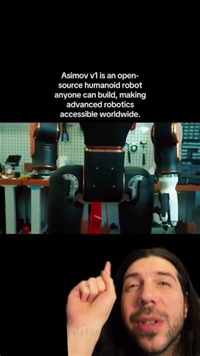 Asimov v1 is an open-source humanoid robot anyone can build openly accessible to anyone worldwide.