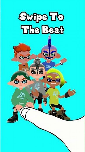 Swipe On The Beat #shorts #gmod #animation #thumbchallenge #rhythmgame #smg4 #angelebenr