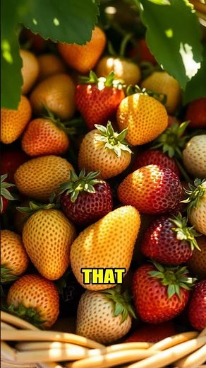 What color are these strawberries? (Not Red)