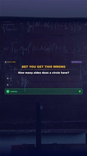 How many sides does a circle have? 🧠 #mathematics #shorts
