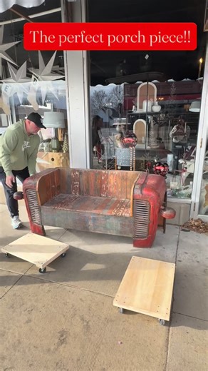 Mustard Seed Co. on Instagram: "This tractor bench is so unique! Make it yours this season!! #christmastime🎄❤️ #tractorloverzz❤️ #porchdecor #porchlife #visitmustardseed #shopsmallbusiness #shopsmall #ourfavorites"