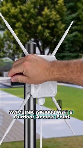 Fix your outdoor wifi signal dead zones with the WAVLINK AX3000 access point.📶
