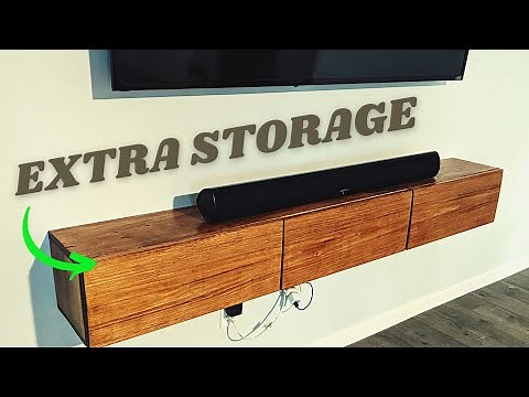 DIY Floating Entertainment Center / TV Stand