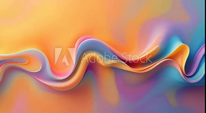 Shifting multicolored shapes slowly transitioning from one form to another in a smooth, fluid motion