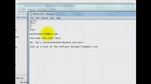 How to extract e-mail addresses from text and HTML files