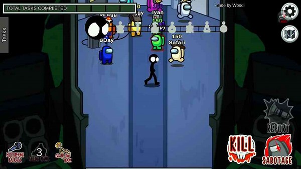 STICKMAN Mod in Among Us...