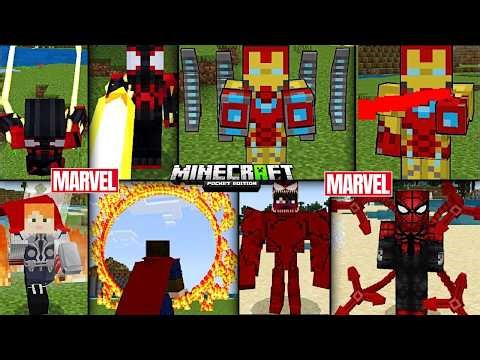 THIS MOD IS BETTER THAN MARVEL FISK HEROES MOD FOR MINECRAFT PE 😍| MCPE 1.21+