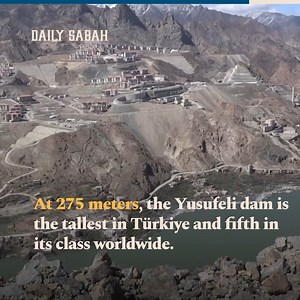 VIDEO — Water level at Tükiye's Yusufeli dam, one of the world's largest hits 191.91 million cubic meters | DAILY SABAH