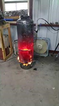 Waste oil drip feed heater
