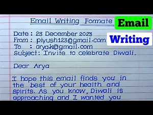 How to write Email writing//Email writing format //Email writing example 2023//Email sample +format/