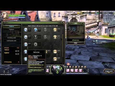 Dragon Nest Engineer Level 40: Skill Build DPS Analysis/Guide (T4 Edition) - OLD