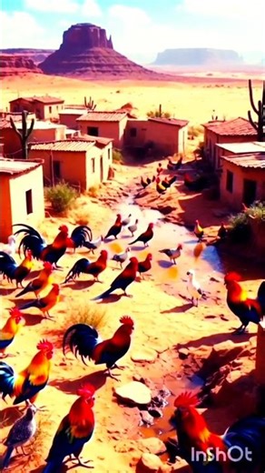 रेगिस्तान में एक मुर्गा, एक तोता और एक परी रहते थे।परी अपने जादू से पानी और छाया बना देती थी।#viral