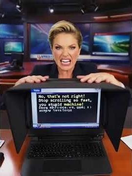 News Anchor Snaps at Teleprompter LIVE on Air 😳📺