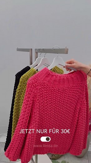 Dir fehlt noch ein stylischer Strickpullover in schönen Frühlingsfarben?🌸☀️ Sichere dir jetzt deinen eigenen zum mega Preis für 30€🤩 | Ilessa Bella Moda
