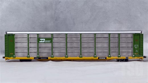 HO 比例的class one多层汽车运输车亮点介绍视频搬运