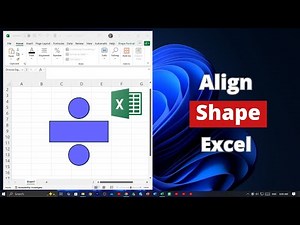 How to Align Shape on Microsoft Excel