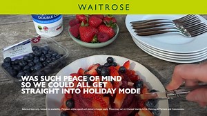 Dinner delivered on your first night = pure relaxation 😌Order Waitrose groceries to your holiday home🚛 | Waitrose & Partners