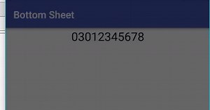 Android Bottom Sheet