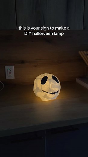 DIY Halloween Lamp Using Paper Mache Techniques
