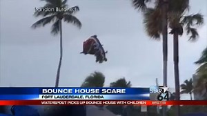 Police: 3 children hurt when waterspout uproots bounce house
