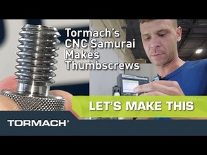 Watch CNC Samurai Cut a Thumbscrew on a CNC Lathe