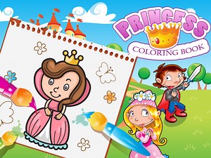 Princess Coloring Book Android, AndroidTab, AndroidConsole game