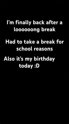 I’m finally back look at the description