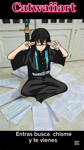 El plan de Shinobu sale mal por Tokito xD #kimetsunoyaiba #fyp #demonslayer #fypシ #catwaiiart