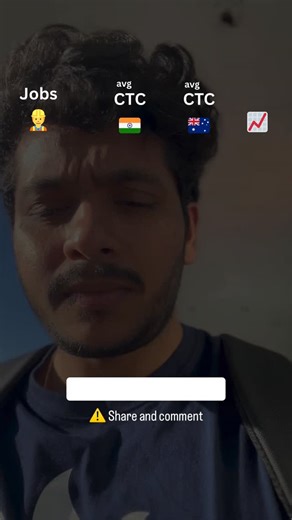 Share & Comment your Job 🙌 #australiajobs #indiansinaustralia #salarycomparison #careerabroad #jobsinaustralia worklifeaustralia internationalstudents jobsearchaustralia Tags: india vs australia salary, australia jobs salary, jobs in australia for indians, indian professionals abroad, salary comparison india australia, australia work visa jobs, lifestyle in australia, cost of living australia vs india, international job search, career abroad india, nurse salary australia, software engineer sala