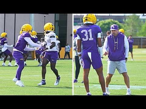 LSU Football Practice HIGHLIGHTS: FULL SWING