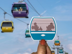 Disney SKYLINER STICKERS 6 Colors / Disney Skyliner / Disney Gondola Sticker / Laptop Sticker / Disney World Sticker / Disney Parks Sticker - Etsy