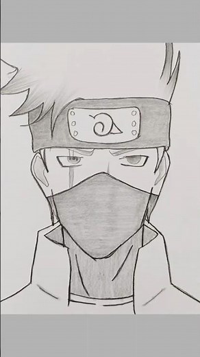 How to draw Kakashi Hatake face🔥 |Easy Kakashi Drawing | Step by Step | For Beginners