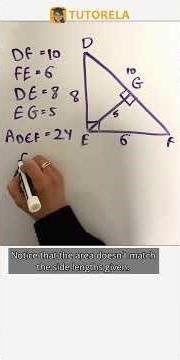 Spotting the Error for a 24 cm² Triangle Area! #Math #Triangle #AreaOfATriangle