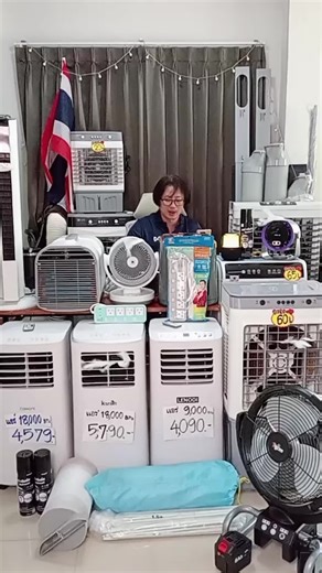 แอร์เคลื่อนที่ 12000BTU แอร์บ้านเล็ก portable air conditioner Touch Control LED Display แอร์จิ๋ว เย็น ทั้ง ห้อง