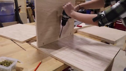 Building a mobile drill press stand