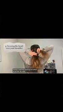 Full YouTube video of a single braid!✨ #braiding #braids #hairtututorial
