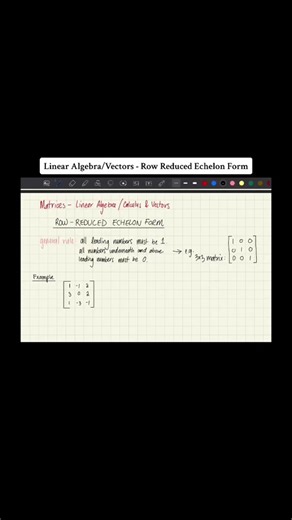 Understanding Row Operations and RREF in Linear Algebra