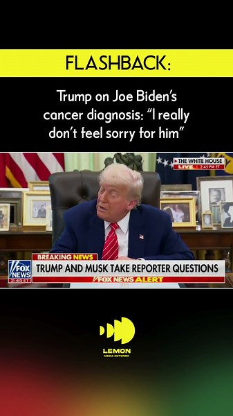 Trump on Joe Biden's cancer diagnosis: "I really don't feel sorry for him"