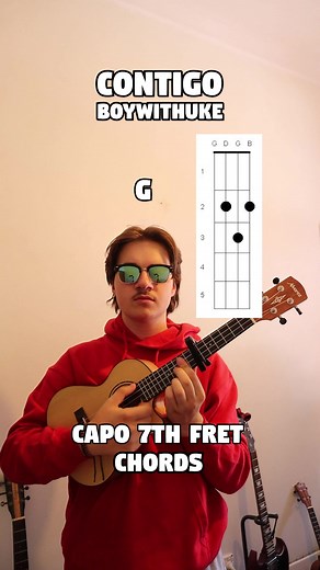 Full tutorial on my YouTube - lowfidelityboy#contigo #boywithuke #boywithuketutorial