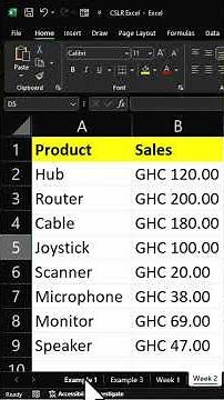 Mastering Excel Worksheets: Navigation with Keyboard Shortcuts