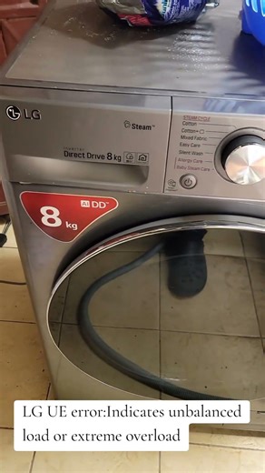 LG UE error:Indicates unbalanced load or extreme overload #diy #fyp #LG #tips